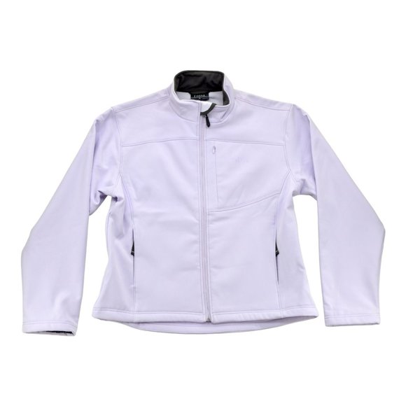 Fossa SoftShell Women's Jacket Full Zipper Fleece‎ Line Pocket Purple Size XL - Picture 1 of 2